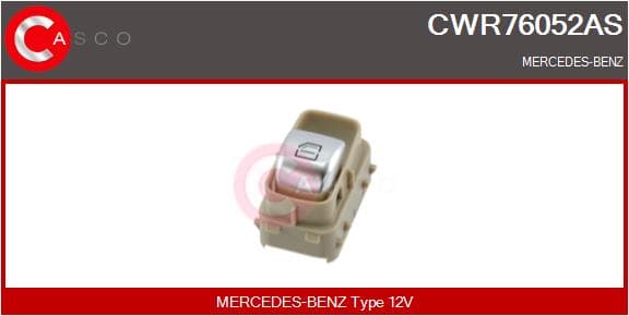 CASCO Spínač elektrického otvárania okien CWR76052AS 1