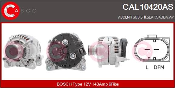 CASCO Alternátor CAL10420AS 1