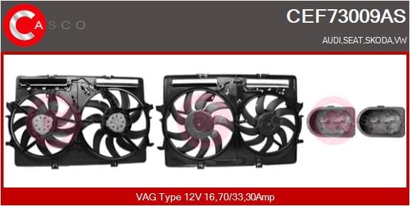CASCO Elektromotor vetráka chladiča CEF73009AS 1