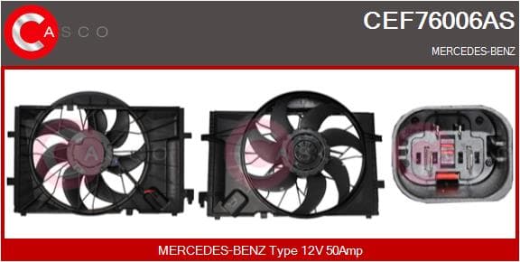 CASCO Elektromotor vetráka chladiča CEF76006AS 1