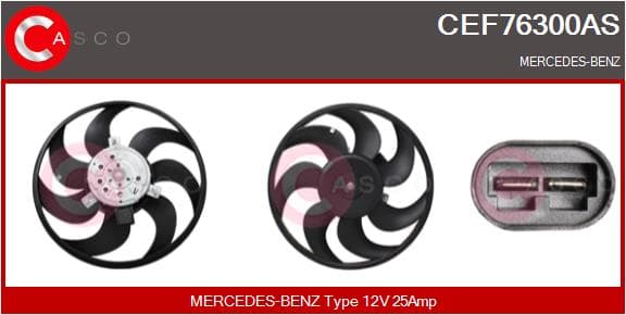 CASCO Ventilátor chladenia motora CEF76300AS 1