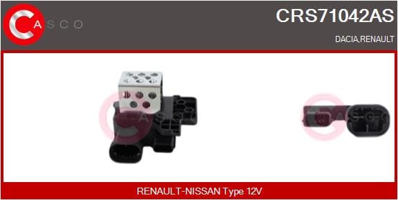 CASCO Odpor vnútorného ventilátora CRS71042AS 1