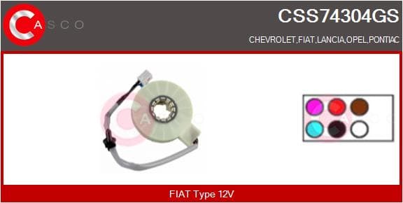 CASCO Snímač uhlu natočenia volantu CSS74304GS 1