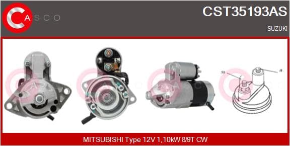 CASCO Štartér CST35193AS 1