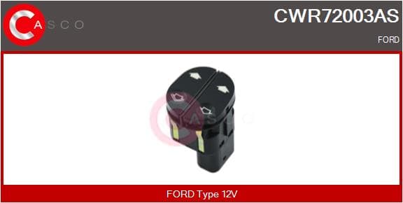 CASCO Spínač elektrického otvárania okien CWR72003AS 1
