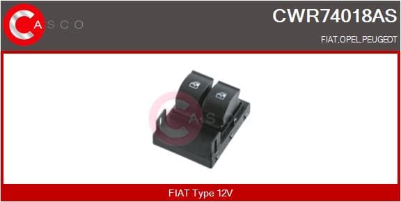 CASCO Spínač elektrického otvárania okien CWR74018AS 1