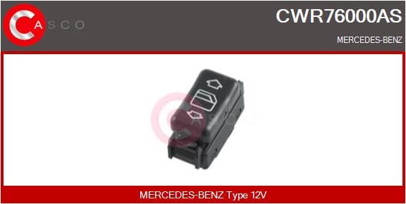 CASCO Spínač elektrického otvárania okien CWR76000AS 1