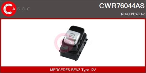CASCO Spínač elektrického otvárania okien CWR76044AS 1