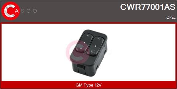 CASCO Spínač elektrického otvárania okien CWR77001AS 1