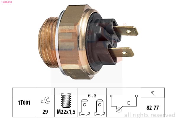 EPS Teplotný spínač ventilátora chladenia 1850030 1