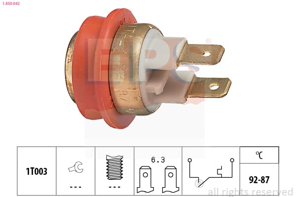 EPS Teplotný spínač ventilátora chladenia 1850042 1