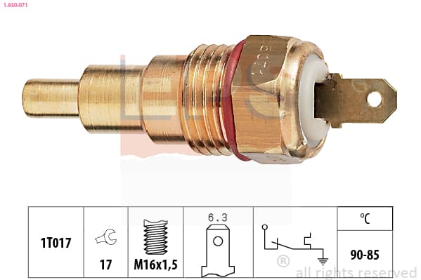 EPS Teplotný spínač ventilátora chladenia 1850071 1