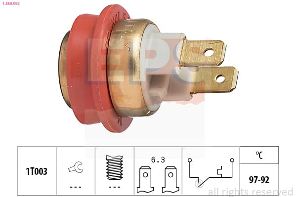 EPS Teplotný spínač ventilátora chladenia 1850093 1