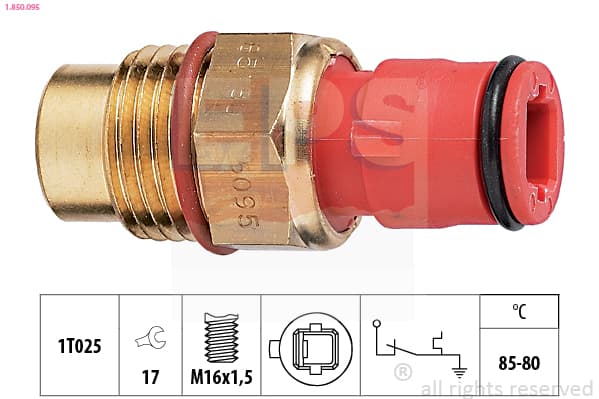 EPS Teplotný spínač ventilátora chladenia 1850095 1