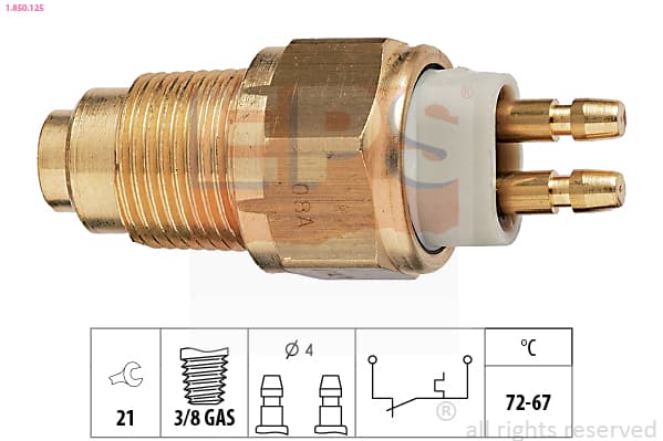 EPS Teplotný spínač ventilátora chladenia 1850125 1