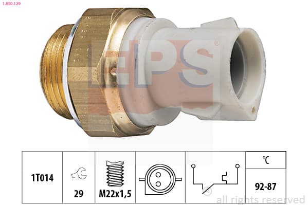 EPS Teplotný spínač ventilátora chladenia 1850129 1