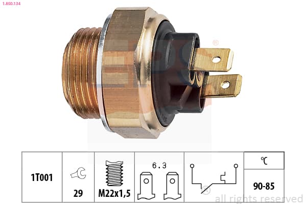 EPS Teplotný spínač ventilátora chladenia 1850134 1