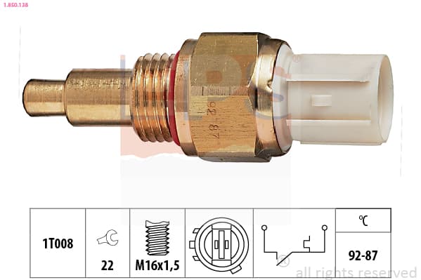 EPS Teplotný spínač ventilátora chladenia 1850138 1