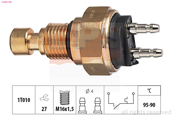 EPS Teplotný spínač ventilátora chladenia 1850139 1