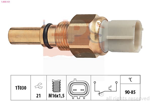 EPS Teplotný spínač ventilátora chladenia 1850151 1