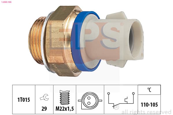 EPS Teplotný spínač ventilátora chladenia 1850165 1