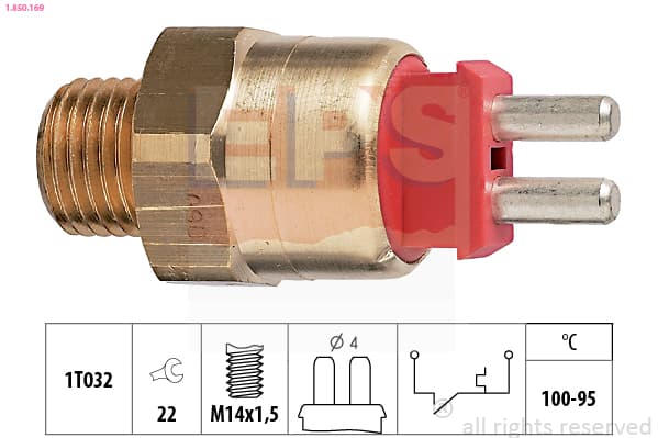 EPS Teplotný spínač ventilátora chladenia 1850169 1