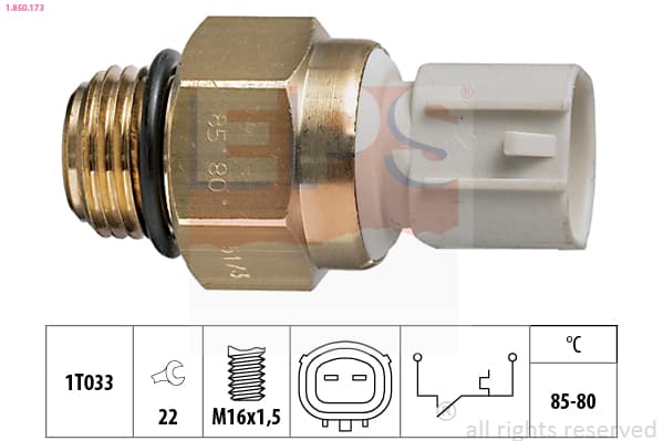 EPS Teplotný spínač ventilátora chladenia 1850173 1