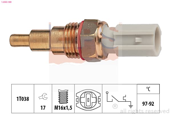 EPS Teplotný spínač ventilátora chladenia 1850189 1