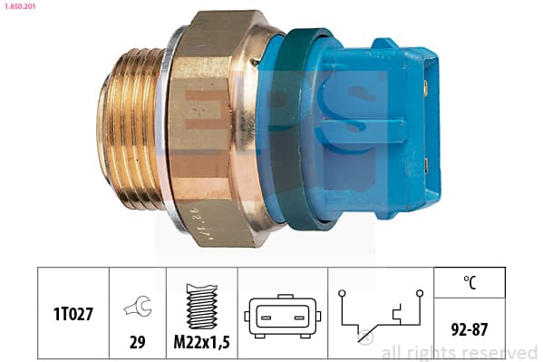 EPS Teplotný spínač ventilátora chladenia 1850201 1
