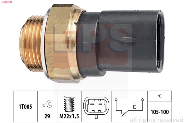 EPS Teplotný spínač ventilátora chladenia 1850241 1