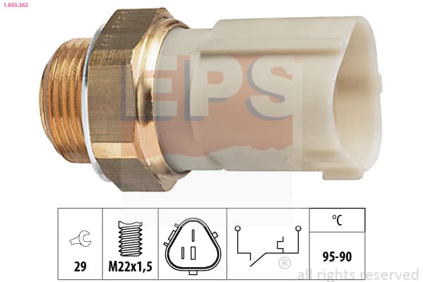 EPS Teplotný spínač ventilátora chladenia 1850262 1