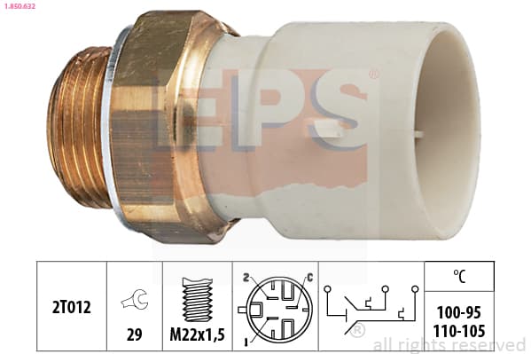 EPS Teplotný spínač ventilátora chladenia 1850632 1