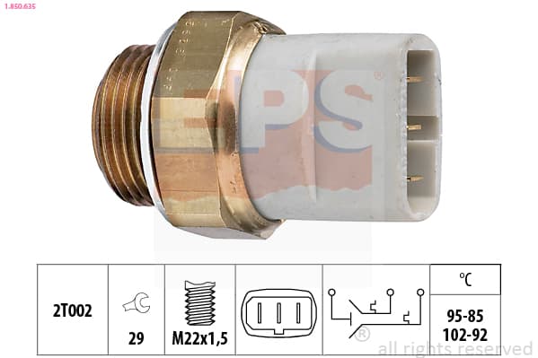 EPS Teplotný spínač ventilátora chladenia 1850635 1