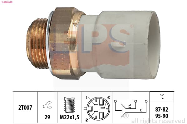 EPS Teplotný spínač ventilátora chladenia 1850645 1