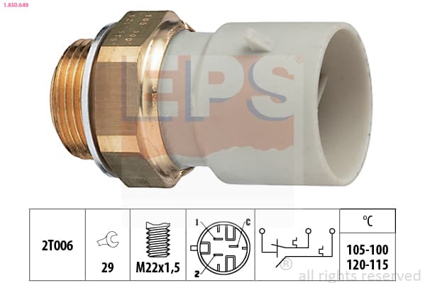 EPS Teplotný spínač ventilátora chladenia 1850649 1