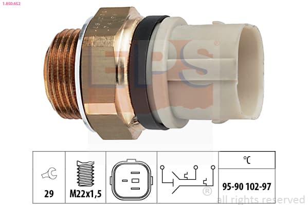 EPS Teplotný spínač ventilátora chladenia 1850652 1