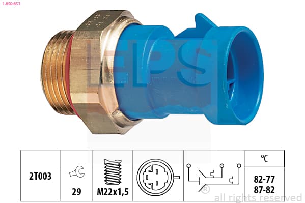 EPS Teplotný spínač ventilátora chladenia 1850653 1