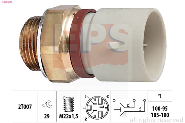 EPS Teplotný spínač ventilátora chladenia 1850674 1