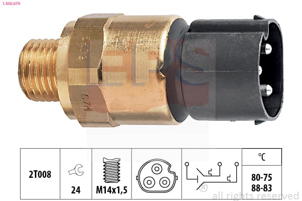 EPS Teplotný spínač ventilátora chladenia 1850679 1