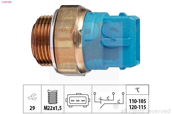 EPS Teplotný spínač ventilátora chladenia 1850680 1