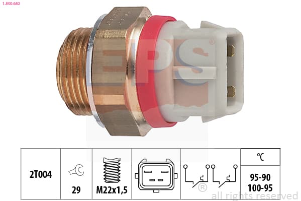 EPS Teplotný spínač ventilátora chladenia 1850682 1