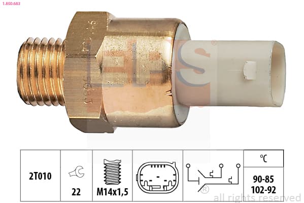 EPS Teplotný spínač ventilátora chladenia 1850683 1