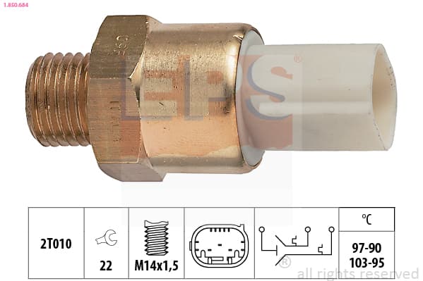 EPS Teplotný spínač ventilátora chladenia 1850684 1