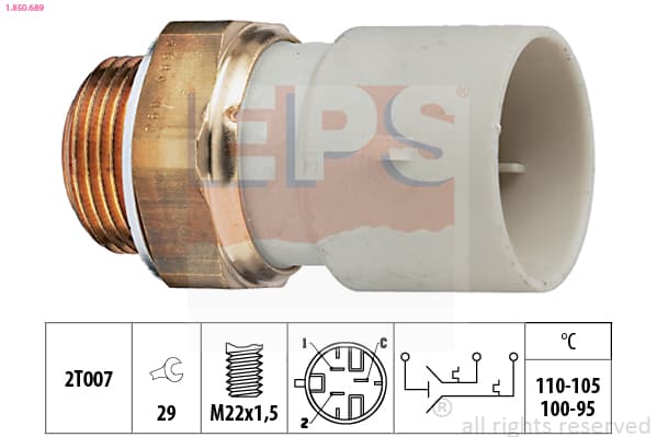 EPS Teplotný spínač ventilátora chladenia 1850689 1