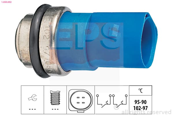 EPS Teplotný spínač ventilátora chladenia 1850692 1