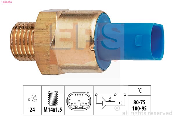 EPS Teplotný spínač ventilátora chladenia 1850694 1