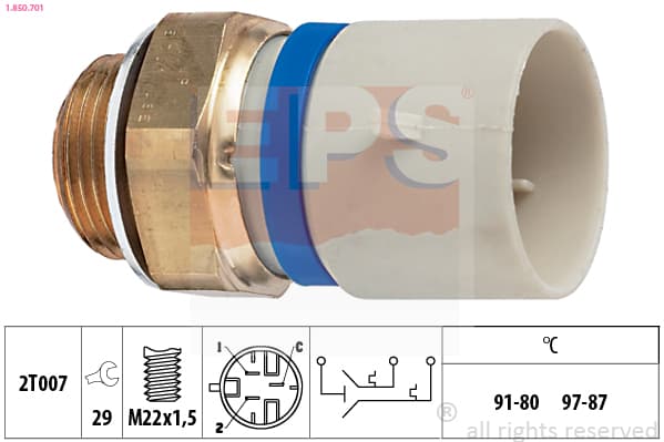 EPS Teplotný spínač ventilátora chladenia 1850701 1