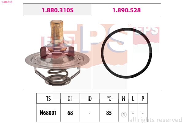 EPS Termostat chladenia 1.880.310 1