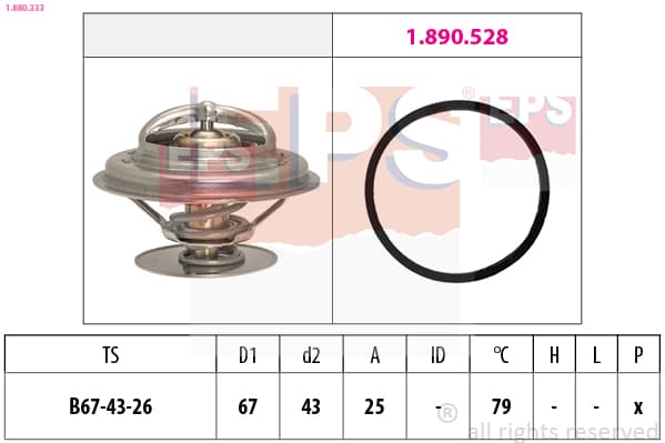 EPS Termostat chladenia 1.880.333 1