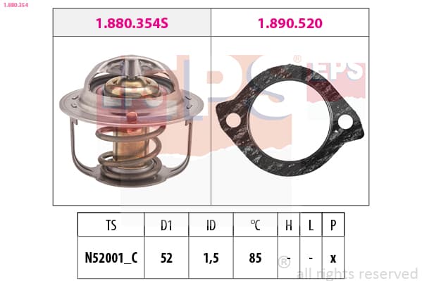 EPS Termostat chladenia 1.880.354 1